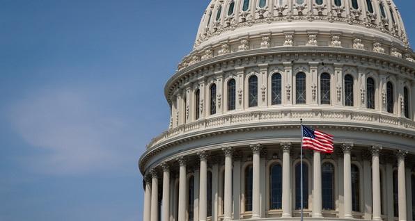 Top of Capitol building on a sunny day